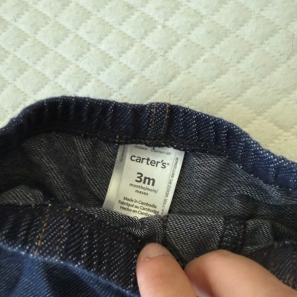 Great Condition! Carter’s Baby Denim Blue Jeans, 3 Months